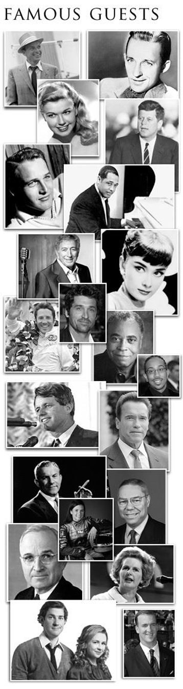 Celebrities that have visited The Indiana Roof Ballroom in Downtown Indianapolis
