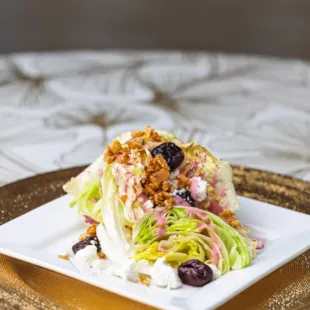 Salad-Wedge-Dried Cherry-Candied Nuts