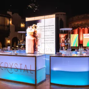 Custom Bar at Indiana Roof Ballroom with Digital Signage