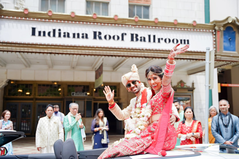 Wedding Reception in Indy at The Indiana Roof Ballroom