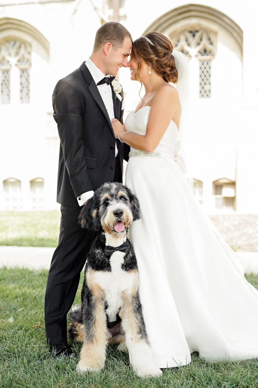 Dog Friendly Wedding In Downtown Indianapolis | Indiana Roof Ballroom