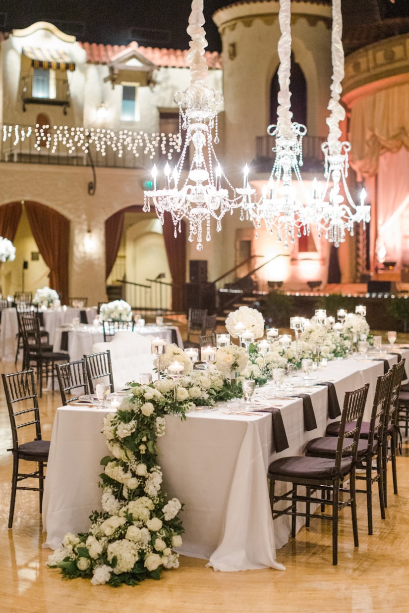 Wedding Reception at The Indiana Roof Ballroom in Downtown Indianapolis