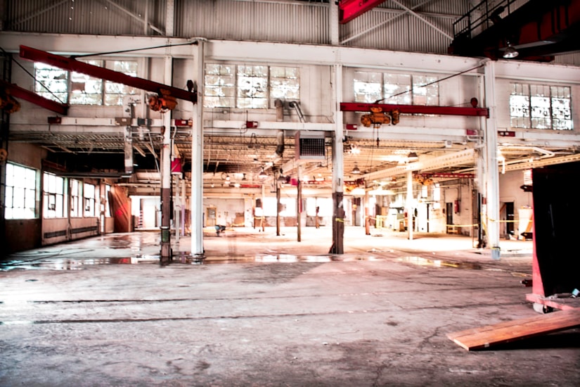 Historic Demolition Photo of The Crane Bay Event Center in downtown Indianapolis