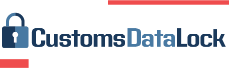 Customs Data Lock Logo Dark