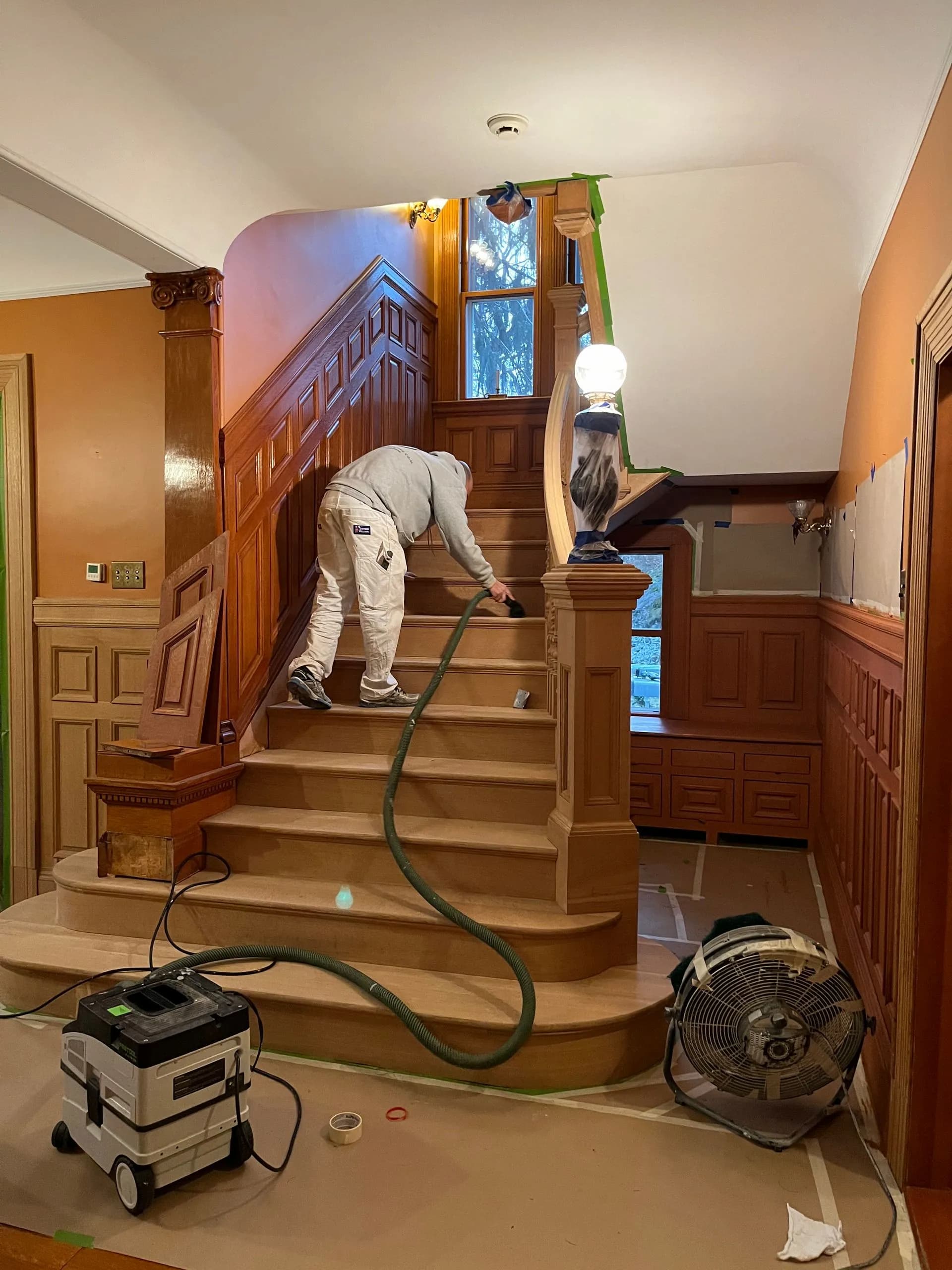 Wood Restoration in Boston Home - J Clarke Painting