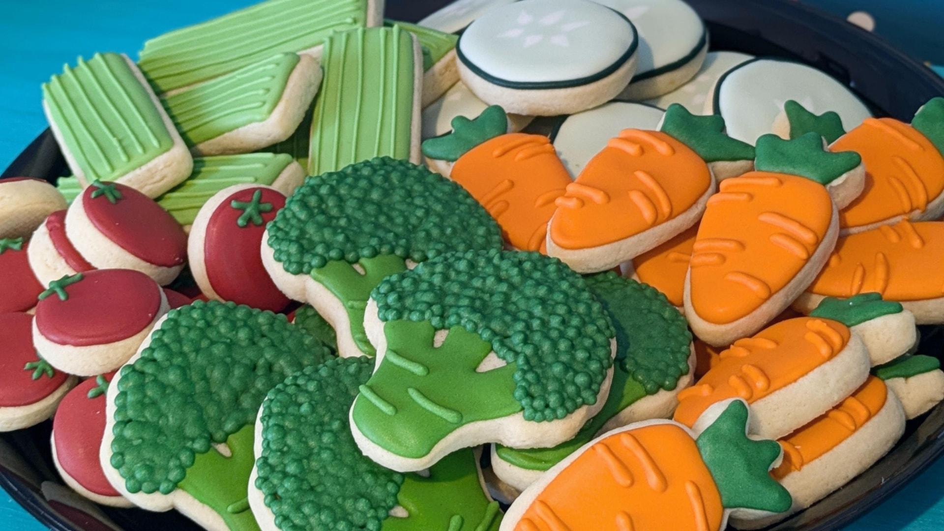 Vegetable Tray Sugar Cookies