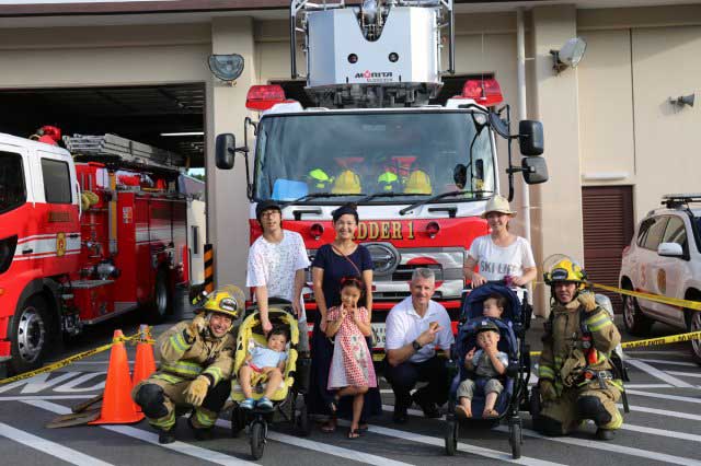 Firefighters and their family