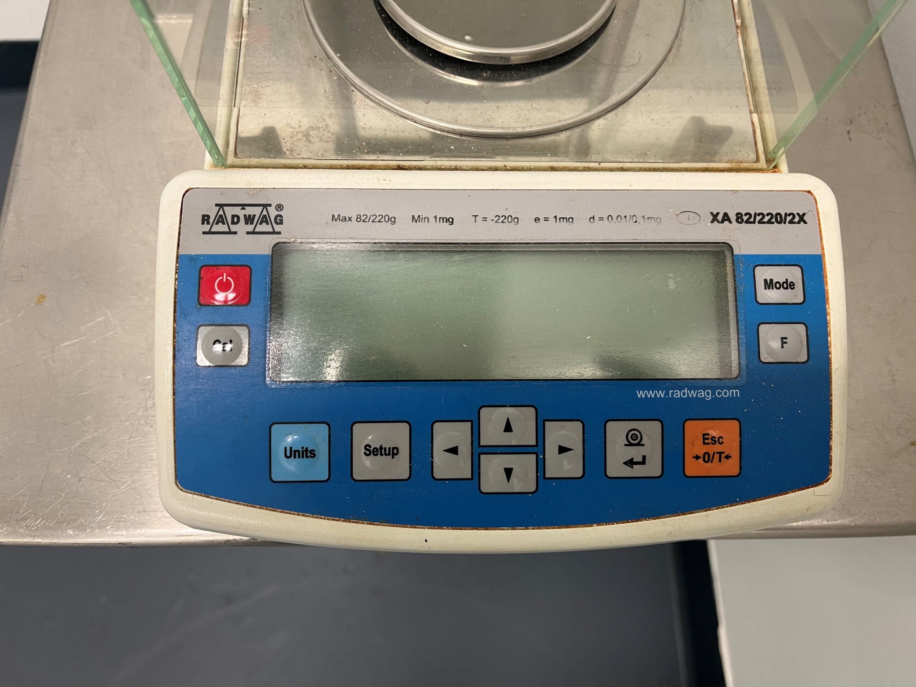 Radwag Analytical Scale XA 82 220 2X Indy Crossroads Equipment