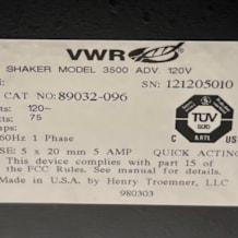 VWR_Shaker_Model_3500_120V_5