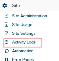 Activity Logs Link