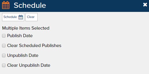Scheduled Publishing Before