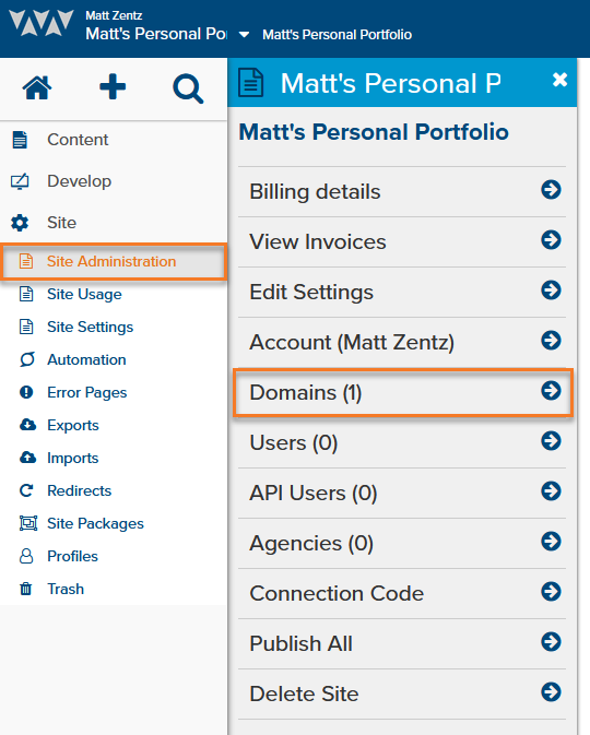screenshot-site-administration