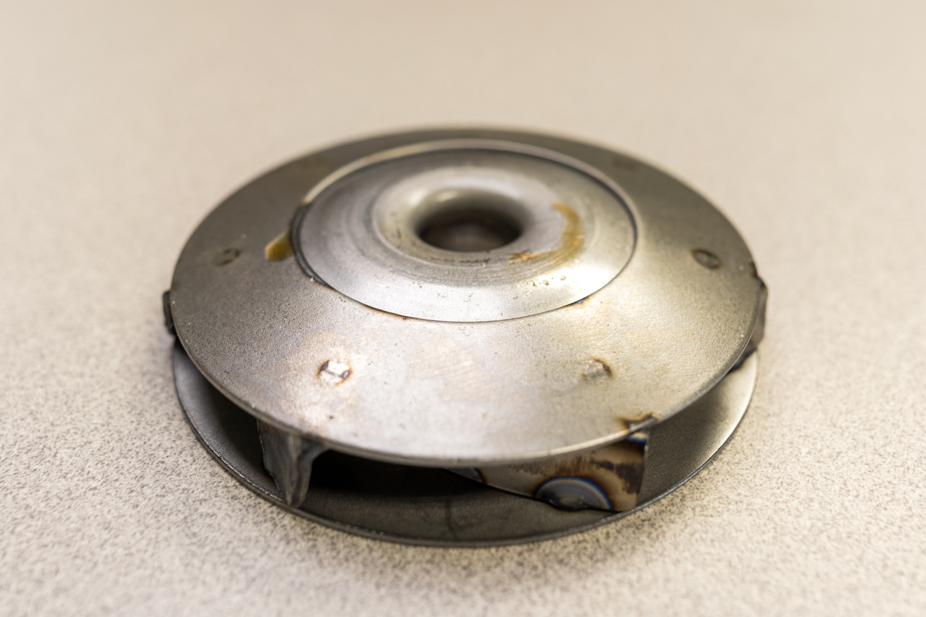 Cummins Diesel Impeller   Back Plate Impeller Weld Assembly - Mursix Corp