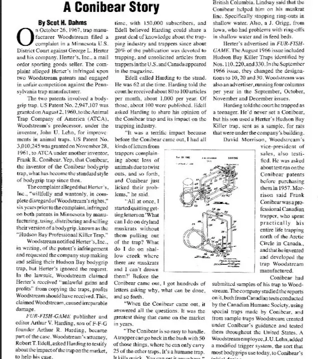 Woodstream v. Herter's: A Conibear Story