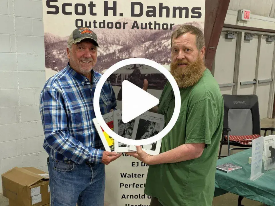 Tom Miranda Promotes Scot Dahms Books At The National Trappers Convention