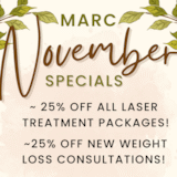 November Specials at MARC In Gastonia, NC