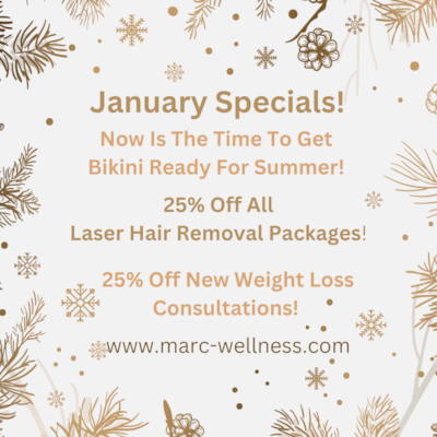 January Specials at MARC - 25% Off Laser Hair Removal and Weight Loss Consultations (Gastonia, NC)