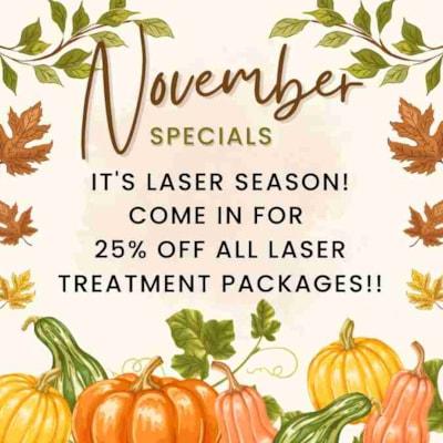 November MARC Special - 25% Off Laser Treatments