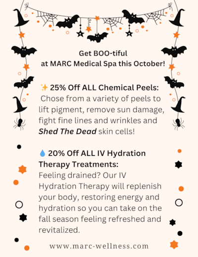 October Chemical Peel and IV Hydration Specials at MARC - Gastonia, NC