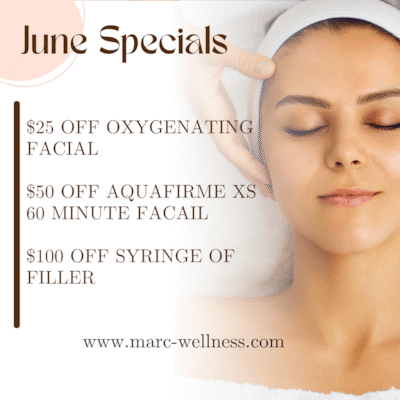 June Specials on Facials and Fillers - Gastonia and Belmont, NC