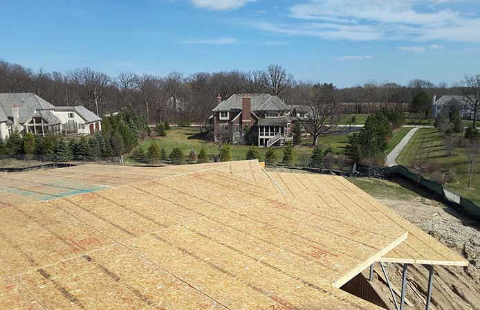 Roof Panels installed on Illinois Residential Building Project