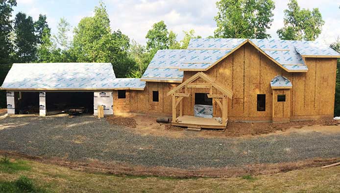 Virginia Timber Frame Home Project with Thermocore SIPs, a Residential Building Project