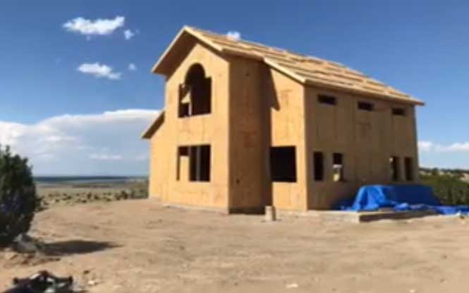 Residential Custom Home in Colorado using Thermocore SIPs for roof and walls