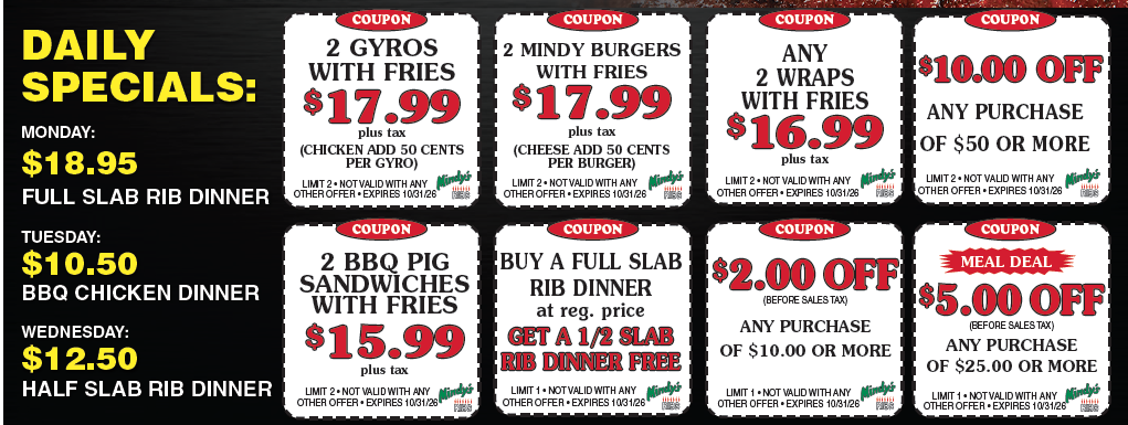 OCTOBER COUPONS