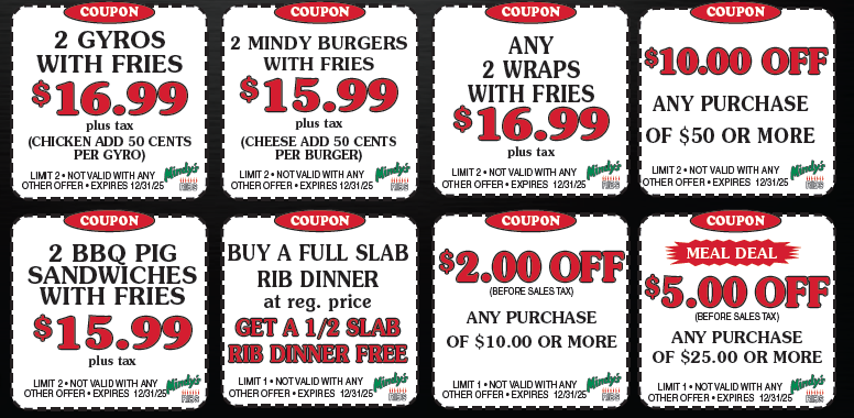 DECEMBER COUPONS
