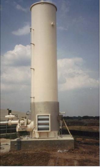 Ground Flare Insulation Repair - Indiana Refractory - Vapor Combustion Unit Repair