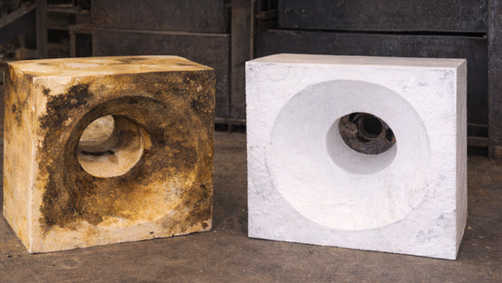 Ceramic Fiber Burner Block Installation