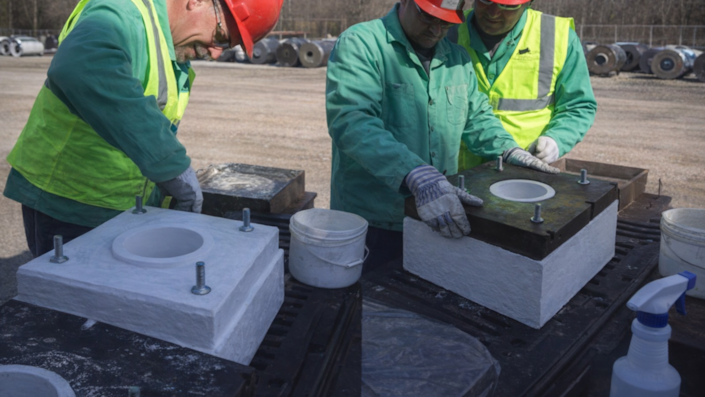 Ceramic Fiber Burner Block Installation