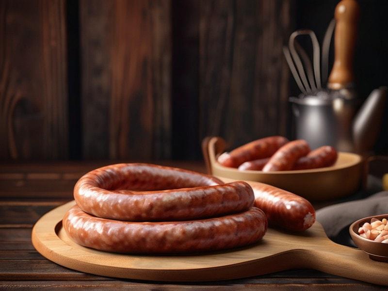Links of fresh house-made sausages