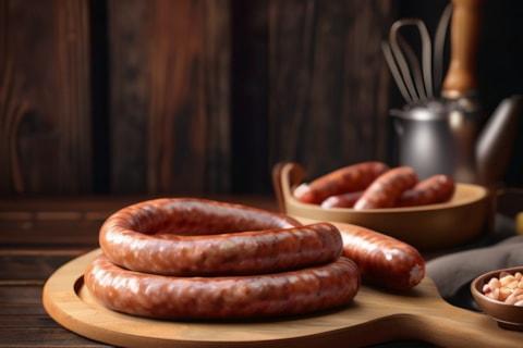 Links of fresh house-made sausages