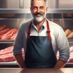 Portrait of Dale Vaughn, head butcher