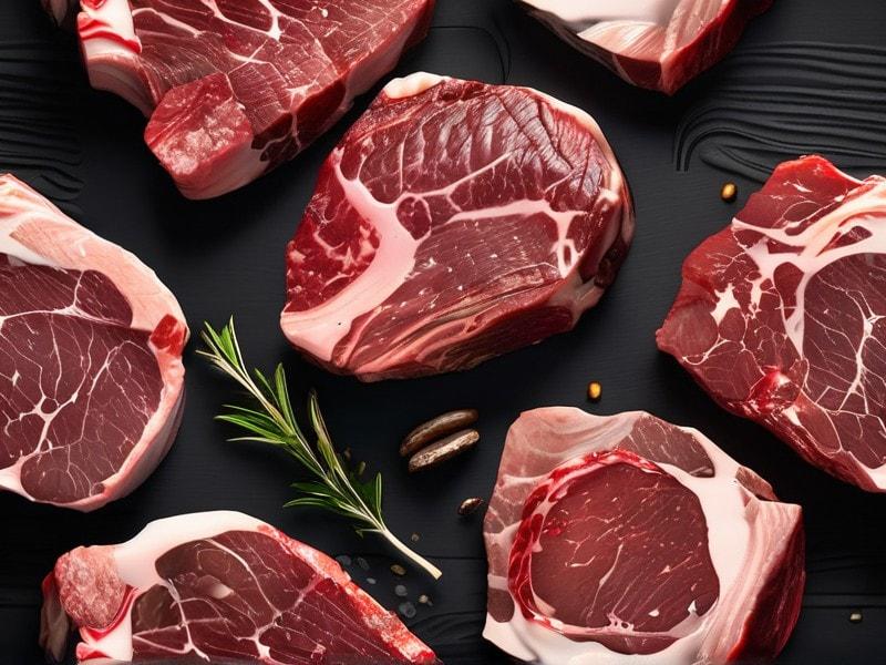 Dry-aged beef ribeye steaks