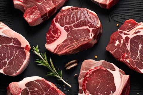 Dry-aged beef ribeye steaks