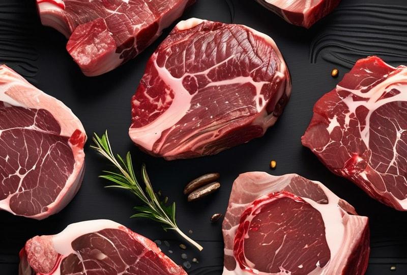 Dry-aged beef ribeye steaks
