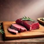 Cuts of wild game venison on a board