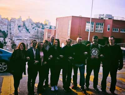 The Willows Team takes a group photo in downtown San Francisco