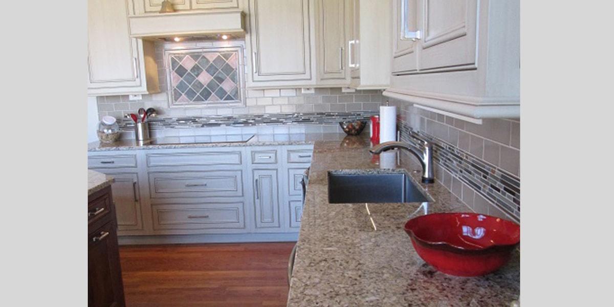 Traditional Kitchen Remodel With Custom, New Castle Grey Kitchen Cabinets