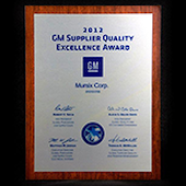 GM Supplier Quality Excellence Award