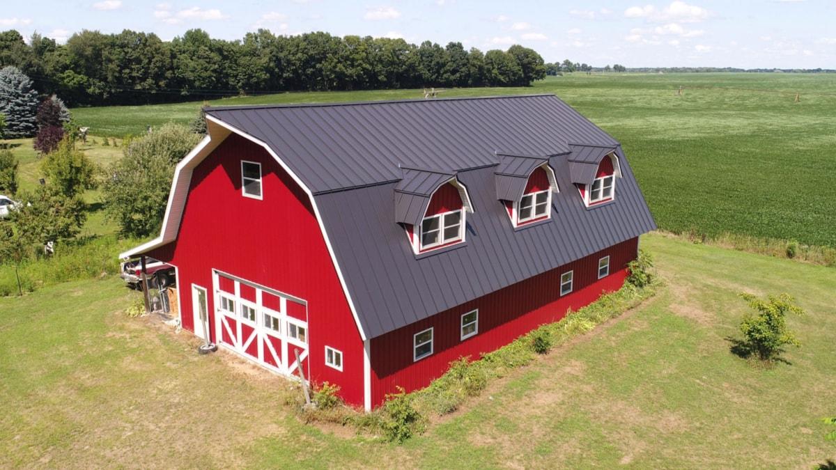 Steel Barn Roof (Integral Roofing Three Rivers Michigan)