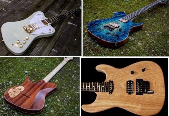 Guitars Finished Using Aqua Coat Water-Based Finishes