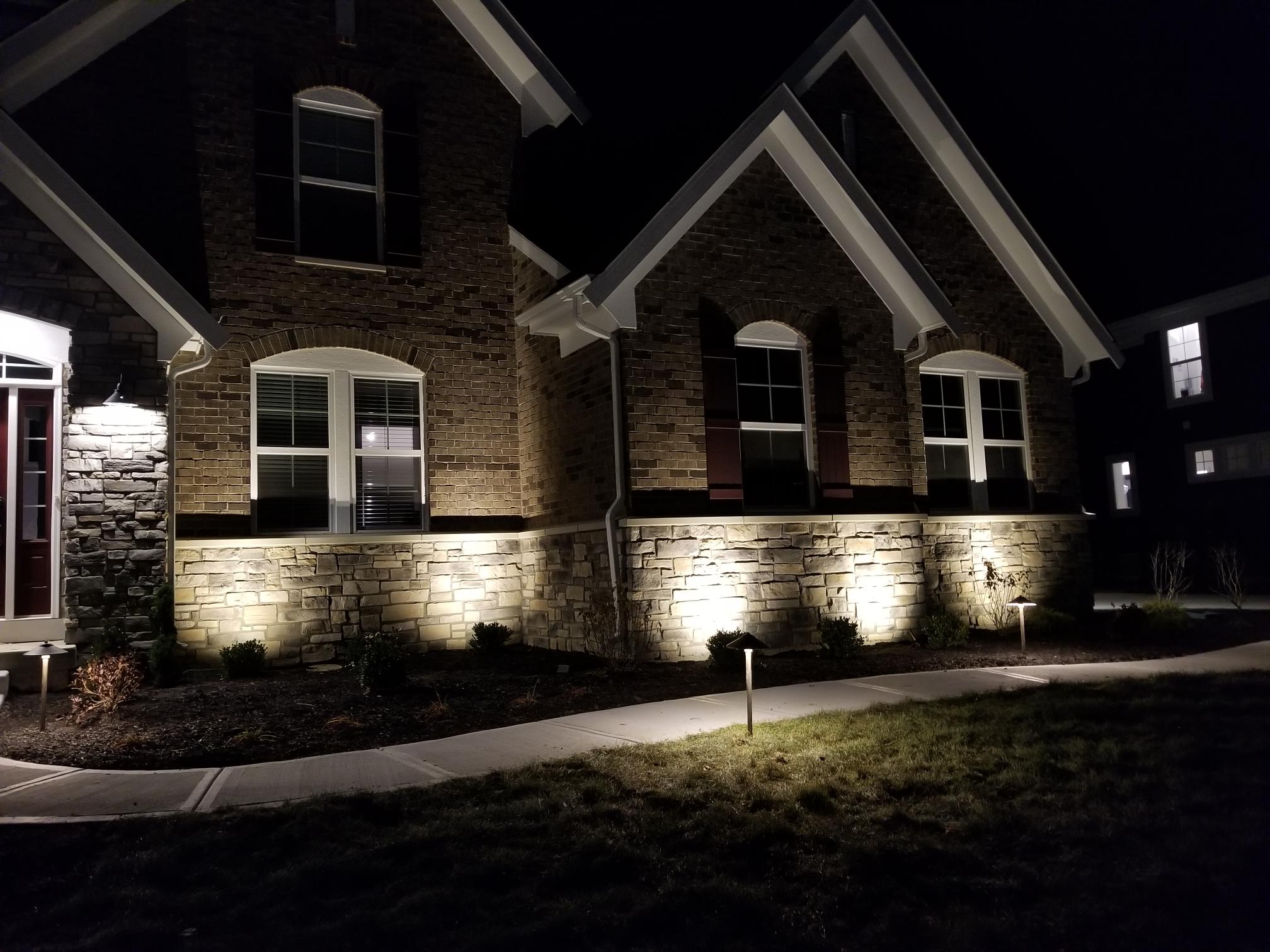 Landscape Lighting Install in Whitestown Indiana