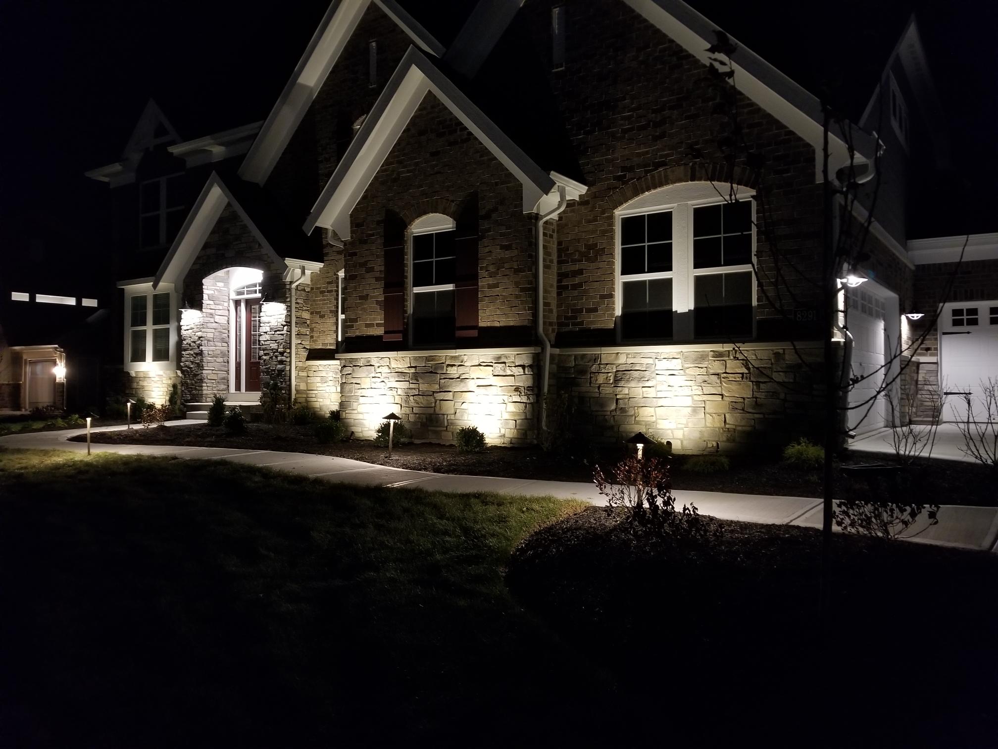Whitestown Indiana Landscape Light Design