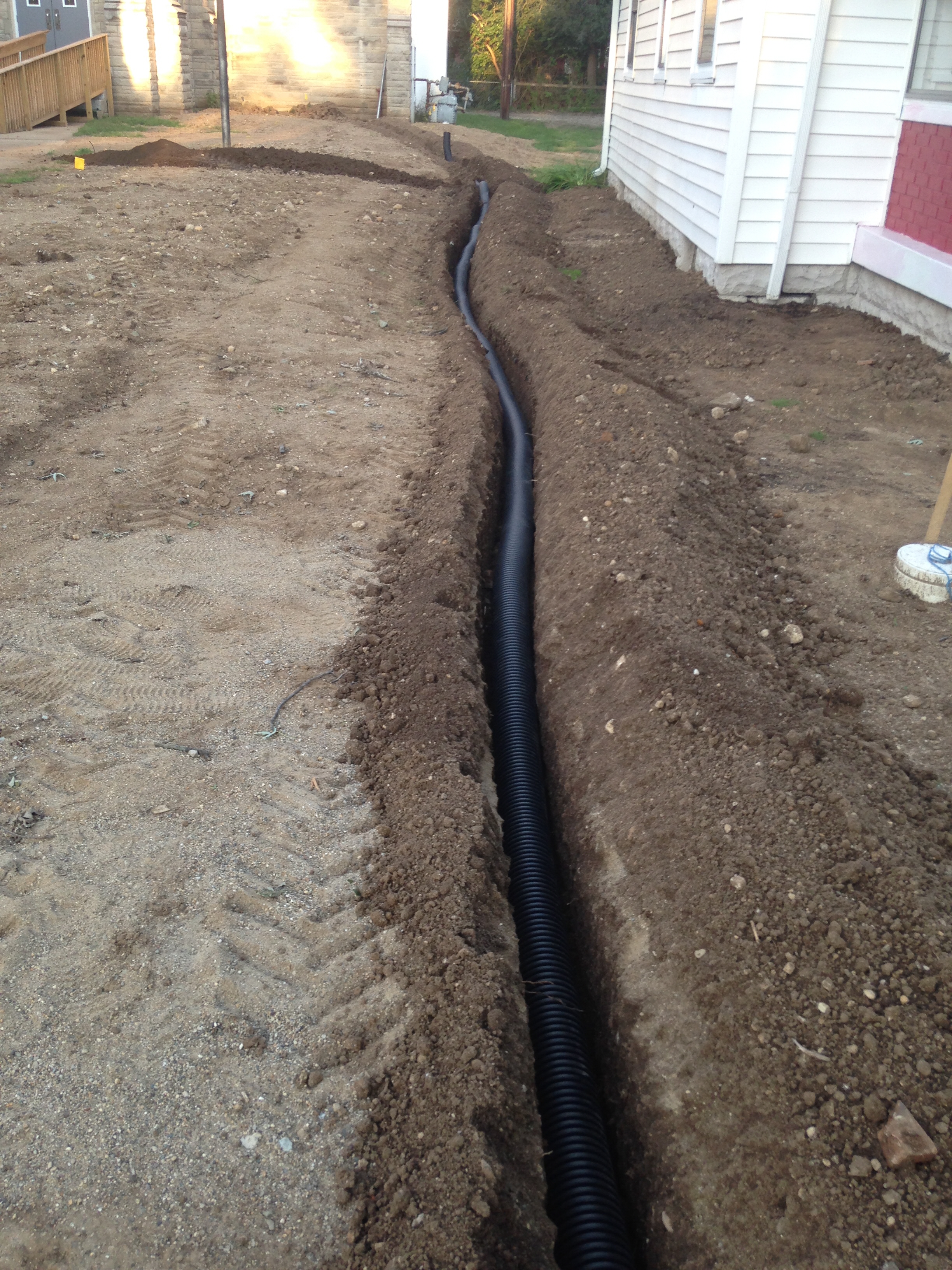 Indianapolis French Drain Installation