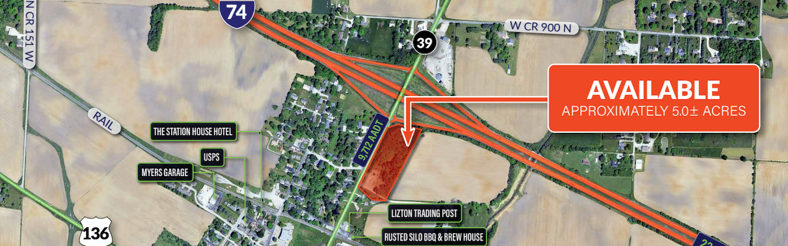 Commercial Real Estate Property - 8675 S SR 39 - Lizton Indiana