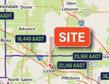Commercial Real Estate Property In Lizton Indiana