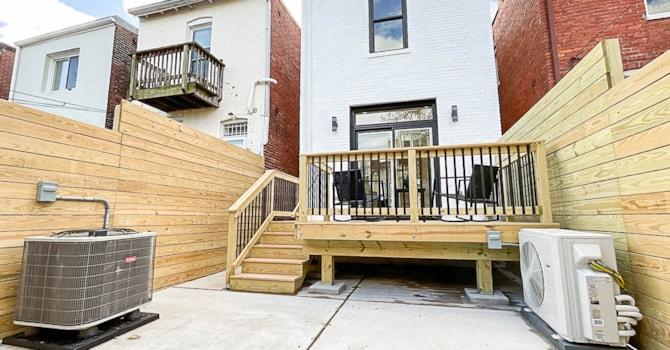 Contemporary Home Renovation - Deck - Truxton Circle Neighborhood - Washington DC - BME Corp